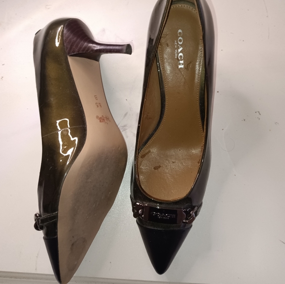 Green Coach Bowery Pointed Heel, size 8.5 - Picture 2 of 3